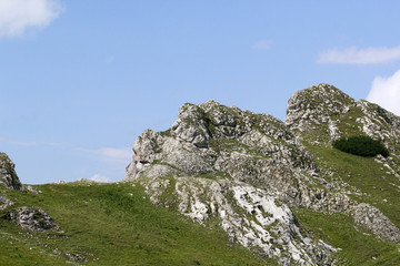 Landscape from Bucegi Mountains, part of Southern Carpathians in Romania
