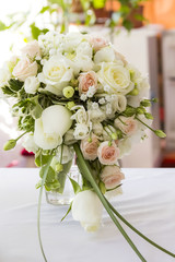 Floral arrangement in a wedding bouquet
