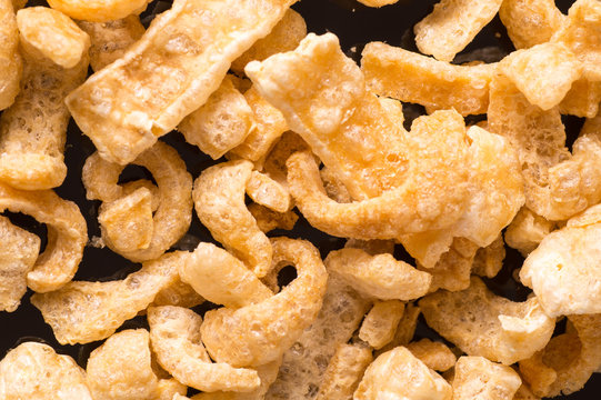 Delicious crispy pork rinds
