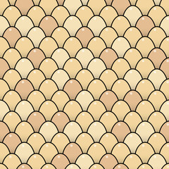 Repeating Background of Brown Eggs