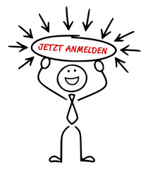 Strichmännchen - jetzt anmelden