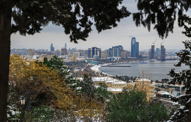 Obraz premium Baku in winter