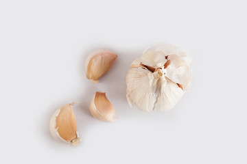 garlic on top view