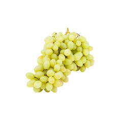 Bunch of light green grape, isolated
