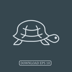 Turtle icon vector