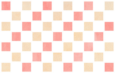 Watercolor geometrical pattern.