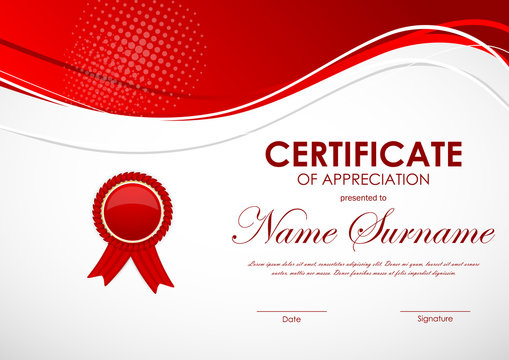 Certificate of appreciation template