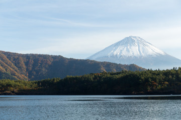 Lake saiko and Mount Fuji