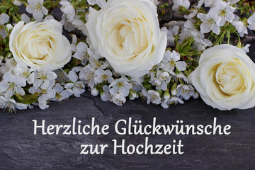 Herzlichen Glückwunsch zur Hochzeit