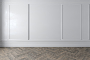 White room isolated unfurnished