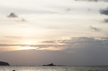 Sea at sunset