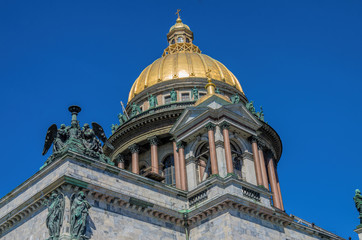 Fototapeta na wymiar Saint Isaac's Cathedral in St Petersburg Russia