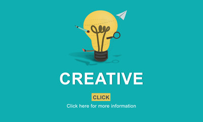Creative Ideas Imagination inspiration Light Bulb Concept