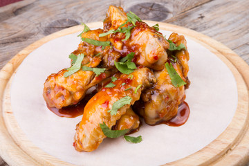 Grilled chicken wings