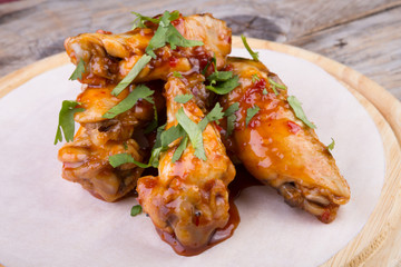Grilled chicken wings
