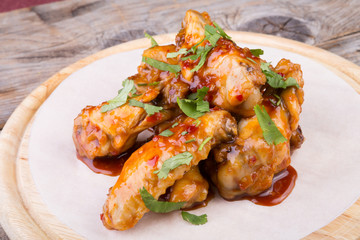 Grilled chicken wings