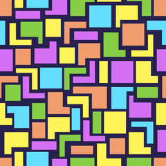 Vector seamless geometry pattern