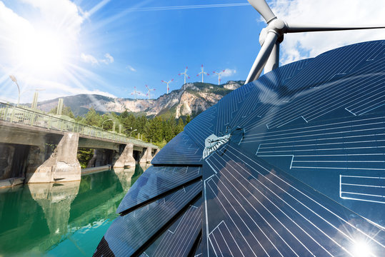 Renewable Energy - Sunlight Wind Water