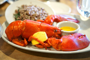 Lobster with lemon  