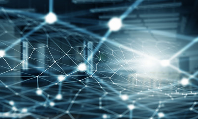 Social Networks and interaction concept . Mixed media