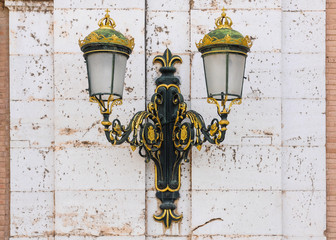 Farola en el Palacio Real de Aranjuez, España