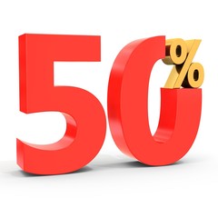 red sale discount 50 percent