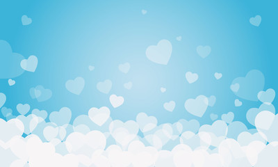 Fototapeta na wymiar vector background with hearts, Valentine's Day, Women's Day