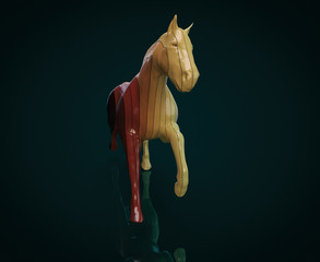 Fototapeta na wymiar Horse - 3D Illustration