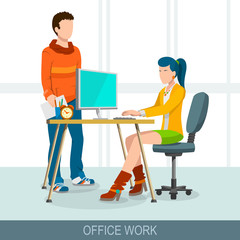 Teamwork concept. Business meeting, brainstorming and discussion