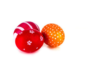 Easter eggs on a white background © mrzazaz