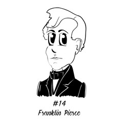 Cartoon Caricature Character Historical Portrait US Presidents Comic Emoticon