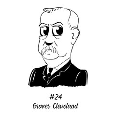 Cartoon Caricature Character Historical Portrait US Presidents Comic Emoticon