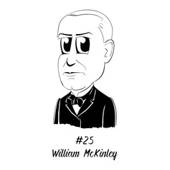 Cartoon Caricature Character Historical Portrait US Presidents Comic Emoticon