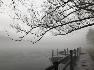 winter by the lake, Revine Lago