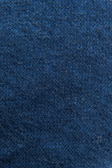 Close up navy/blue fabric texture. Background