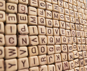 I love you hidden in the letters