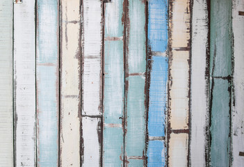 Wooden wall background texture from house and colorful.