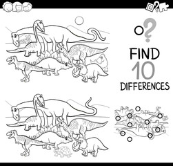 differences game with dinos