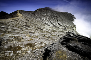 Fototapeta premium Paisajes Caldera de Ijen