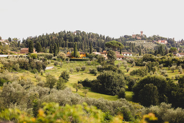Fototapeta na wymiar Village in Tuscany, Italy