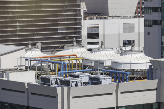 Large central air conditioner outdoor unit