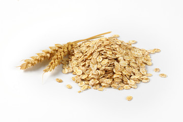 pile of oat flakes
