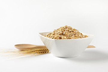 bowl of oat flakes