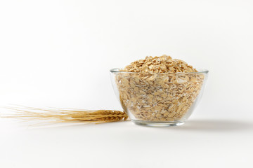 bowl of oat flakes