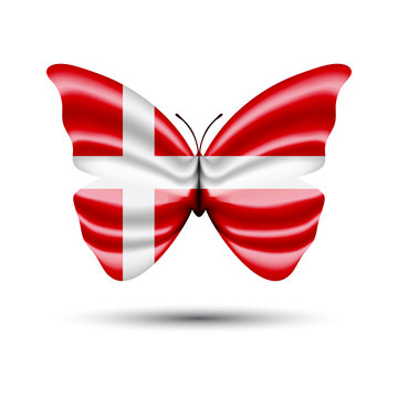 butterfly flag of denmark