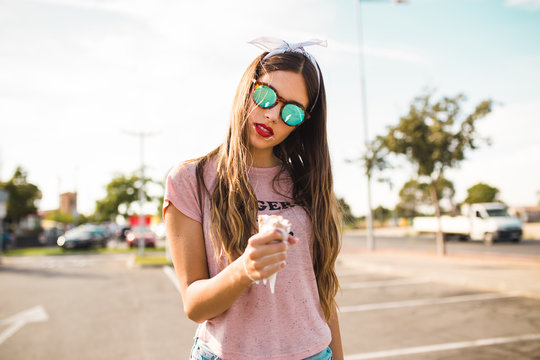 American pin-up teenager
