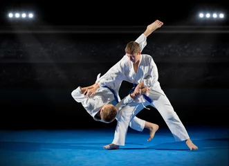 Abwaschbare Fototapete Kampfkunst Kampfsportler für Jungen
