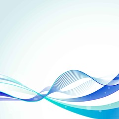 blue abstract waves