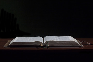 Old book on the table