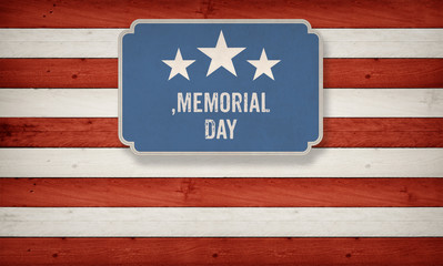 Memorial Day, US American flag concept background